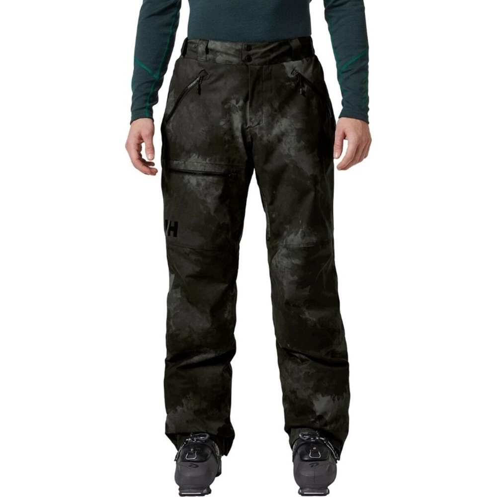 NWT Helly Hansen Men's Sogn Ski Pants Black Marble Relaxed Insulated L Black